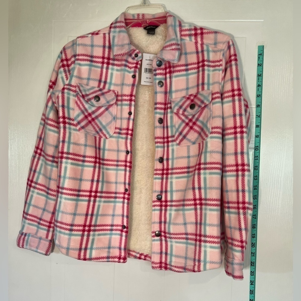 NWT Eddie Bauer Sherpa Lined Button Up